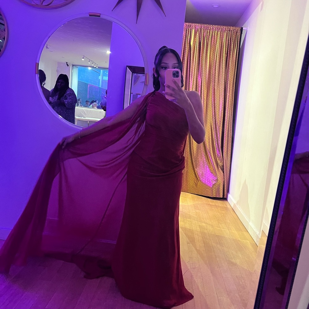 Azazie Burgandy Bridesmaids Dress
